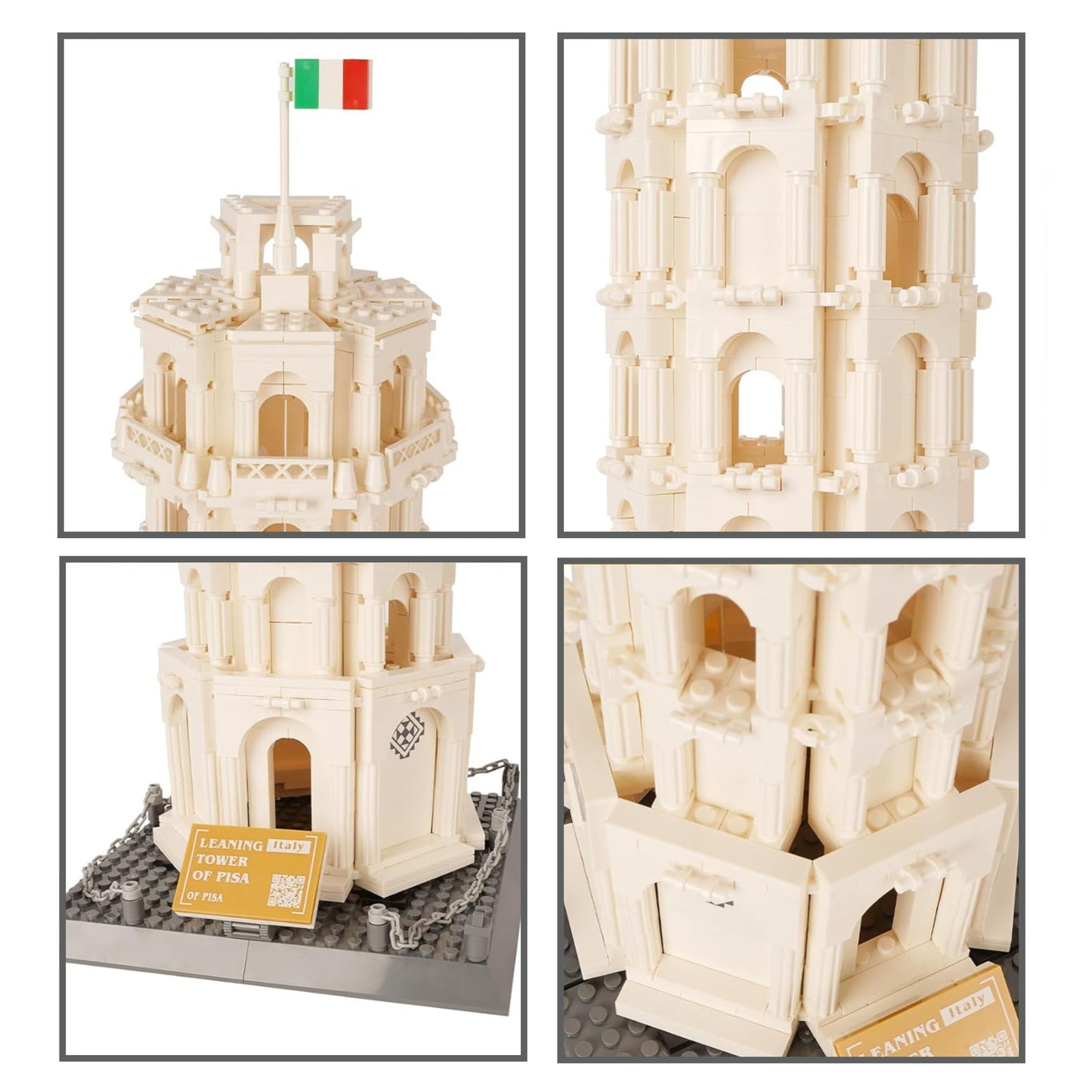 Leaning Tower Of Pisa Building Block - 1334 Pieces