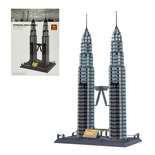 Twin Towers, Kuala Lumpur, Malaysia building Blocks - 1173pcs