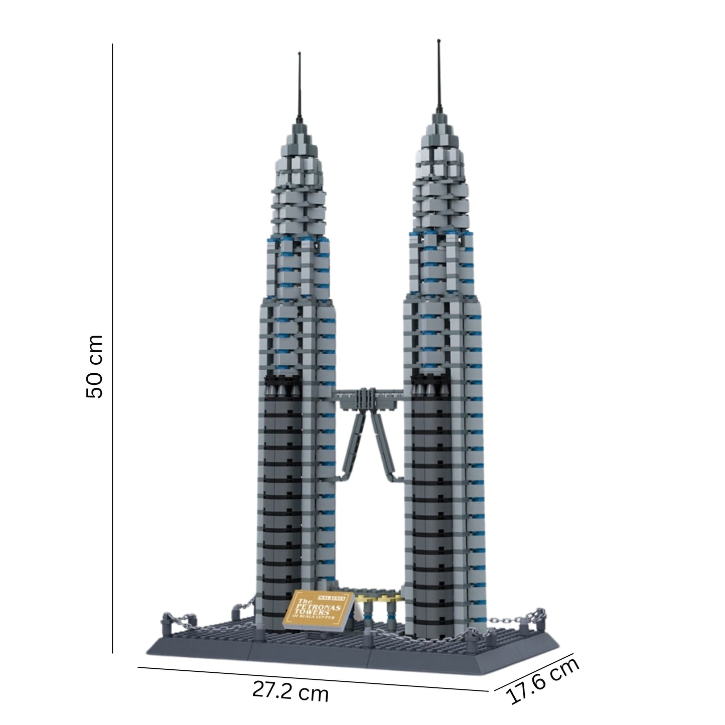 Twin Towers, Kuala Lumpur, Malaysia building Blocks - 1173pcs