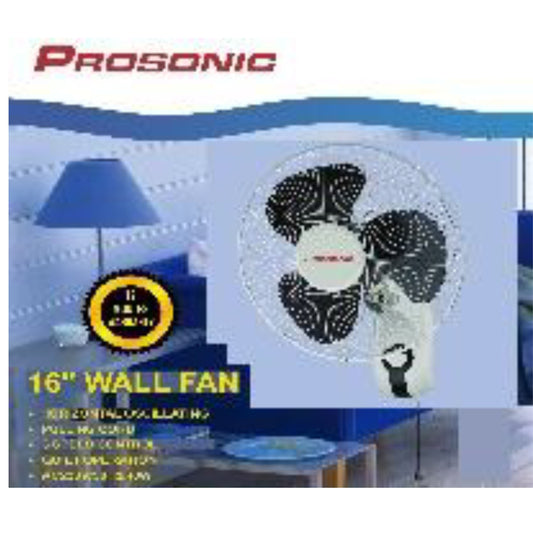 16'' wall fan 3 speeds control 40W