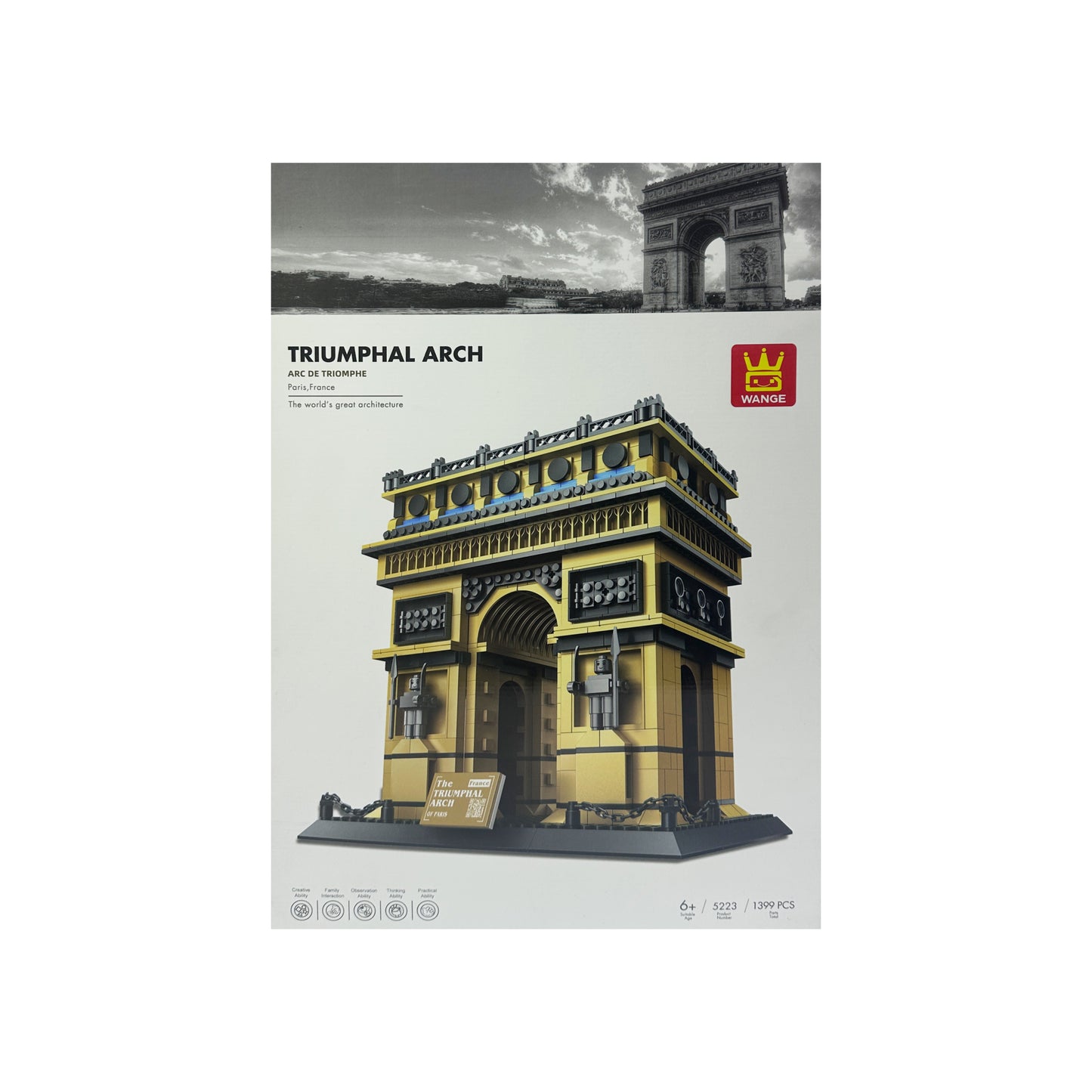 Arc de Triomphe, Paris building Blocks - 1401pcs