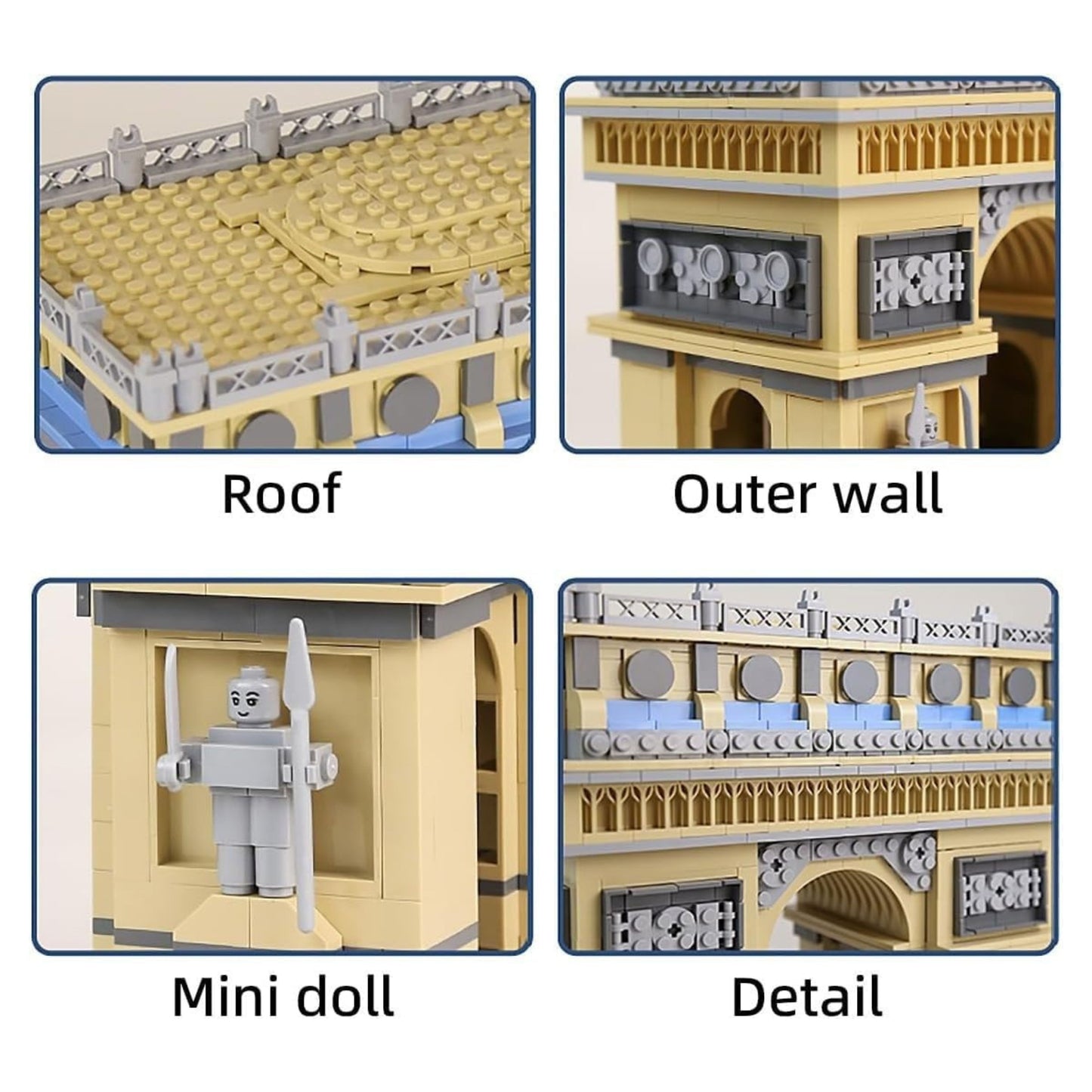 Arc de Triomphe, Paris building Blocks - 1401pcs