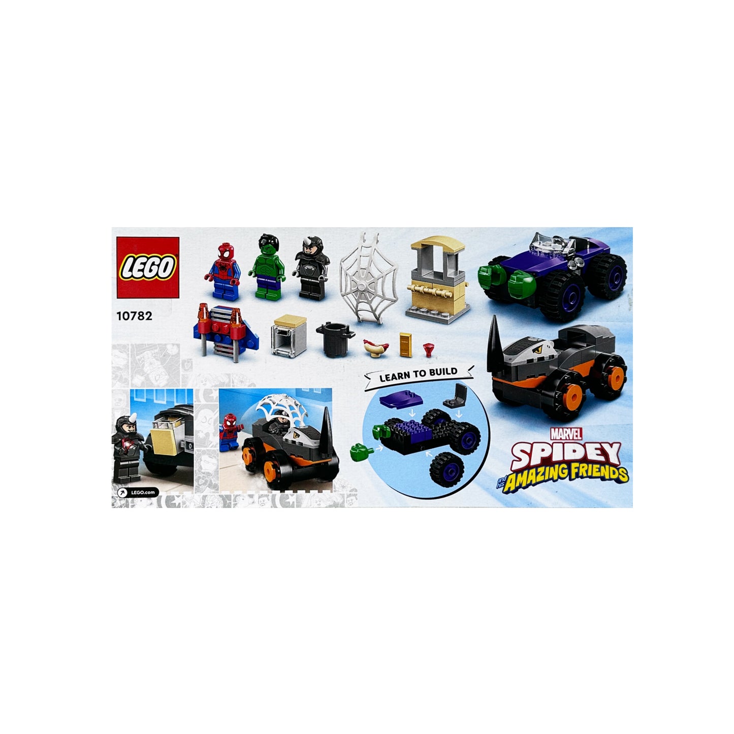 Lego Hulk vs. Rhino Truck Showdown