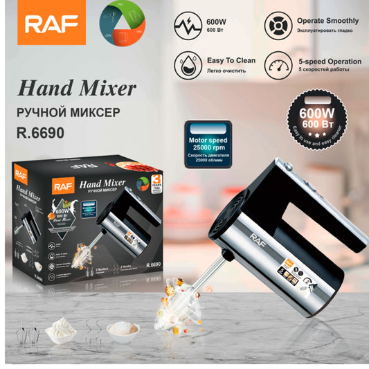 RAF   Mixer Hand Mixer Easy Clean Beaters Hand Mixer for Kitchen