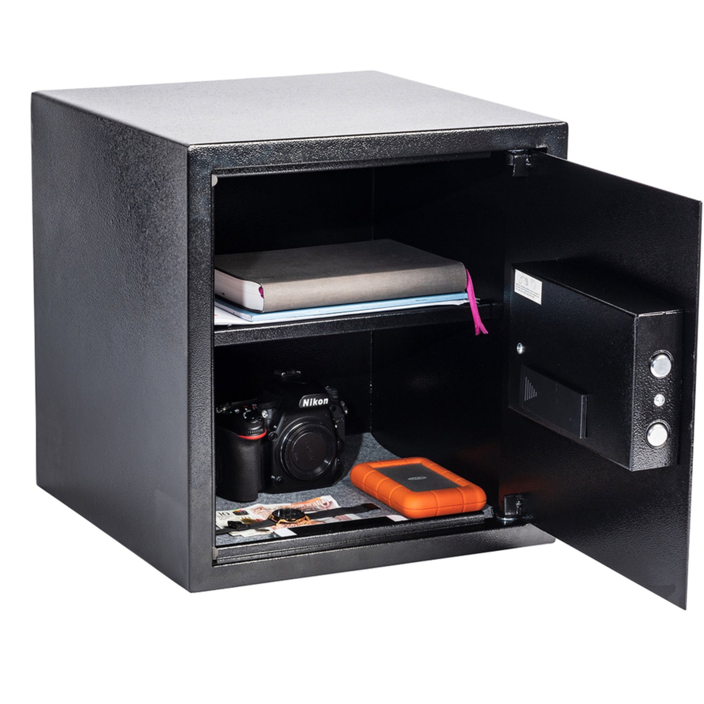 Electronic Digital   Safe Box with  Key  - 38x40x30 cm