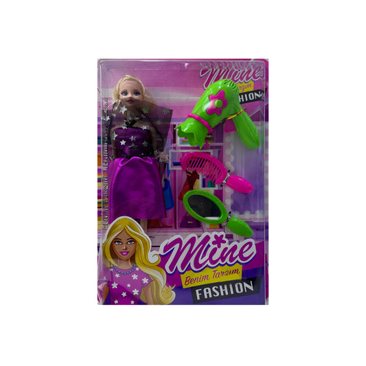 Beautiful Long Hair Fashion Doll with Shoes and Accessories