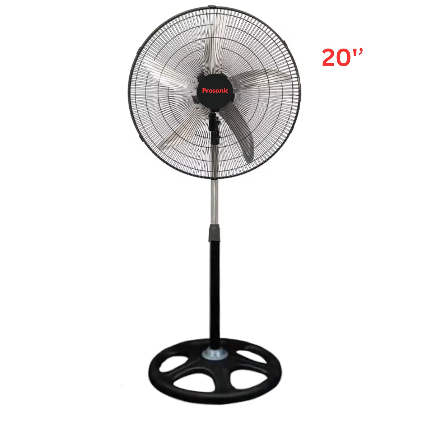 20'' stand fan 3 speeds control 90W