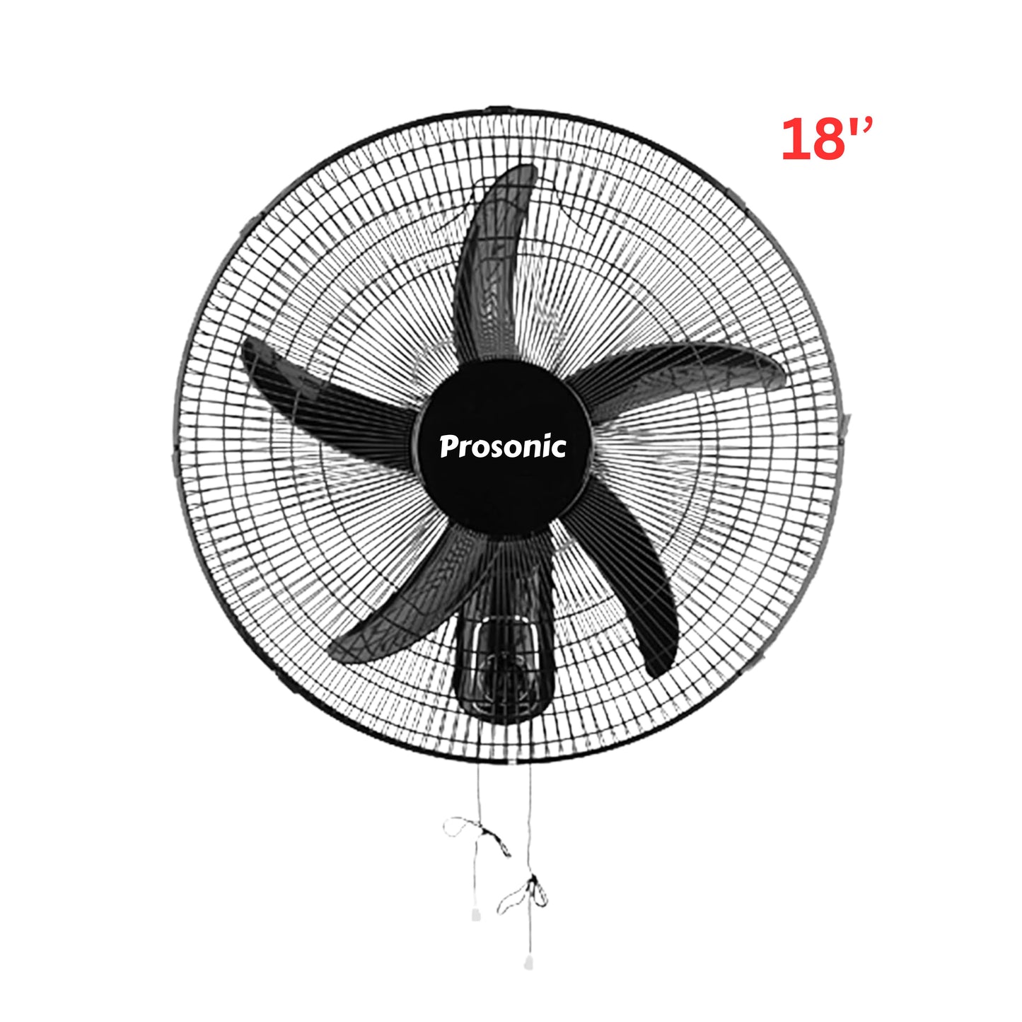 18'' Wall fan  3 speeds control 70W