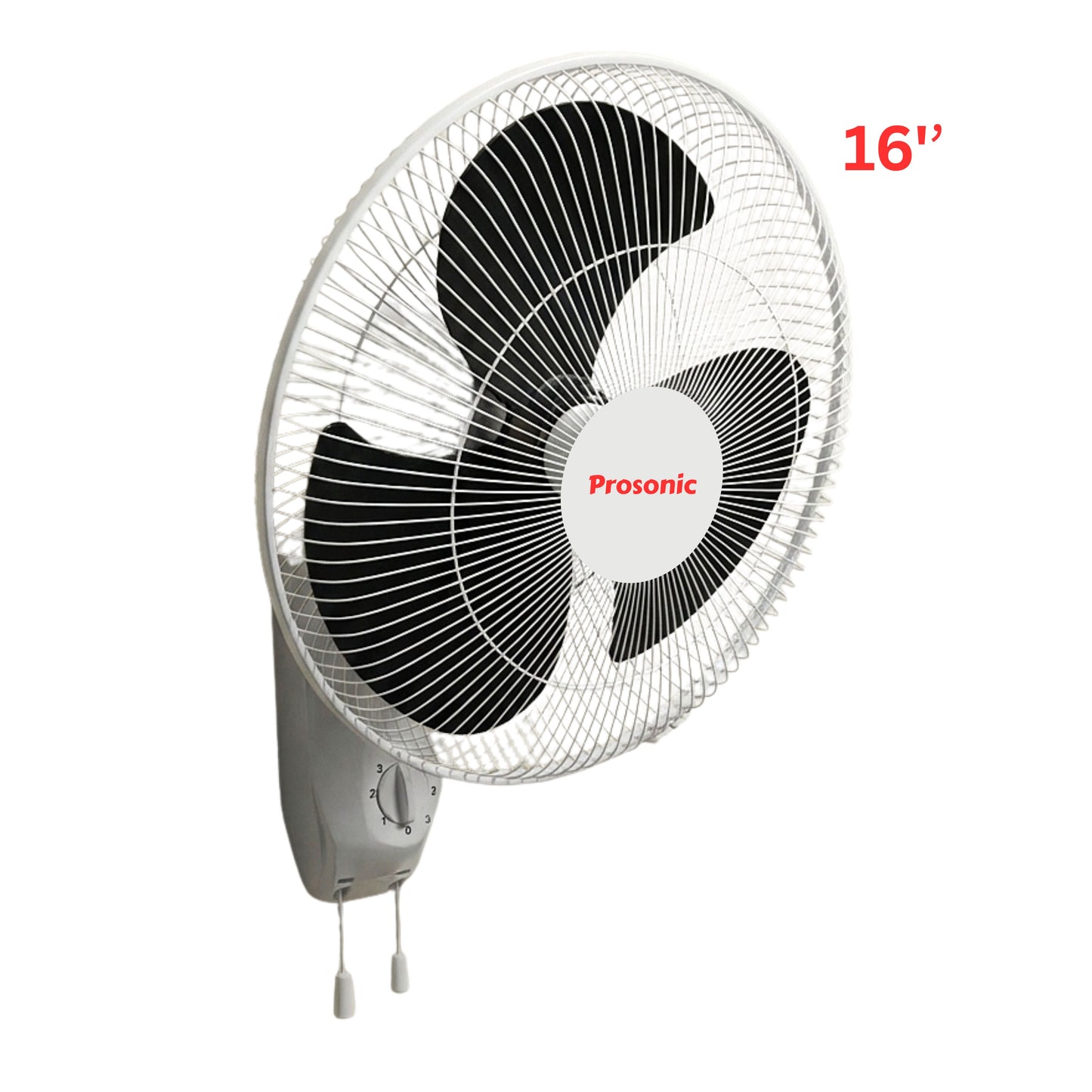 16'' wall fan 3 speeds control 40W
