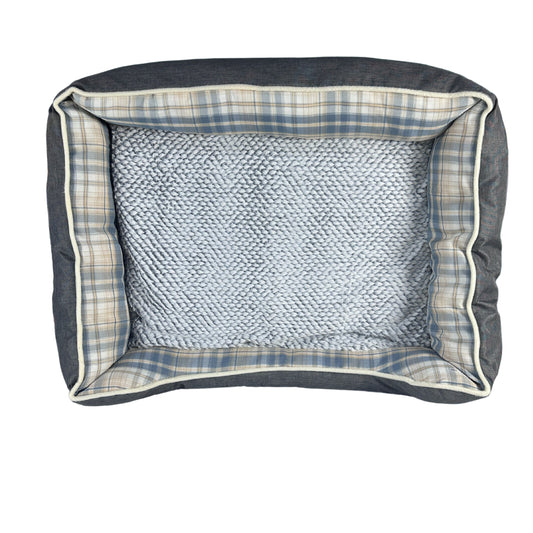 square design Grey pet bed available in - 3 sizes