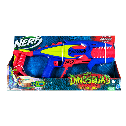 NERF DinosQuad Gun Rex-Rampage 12 shots