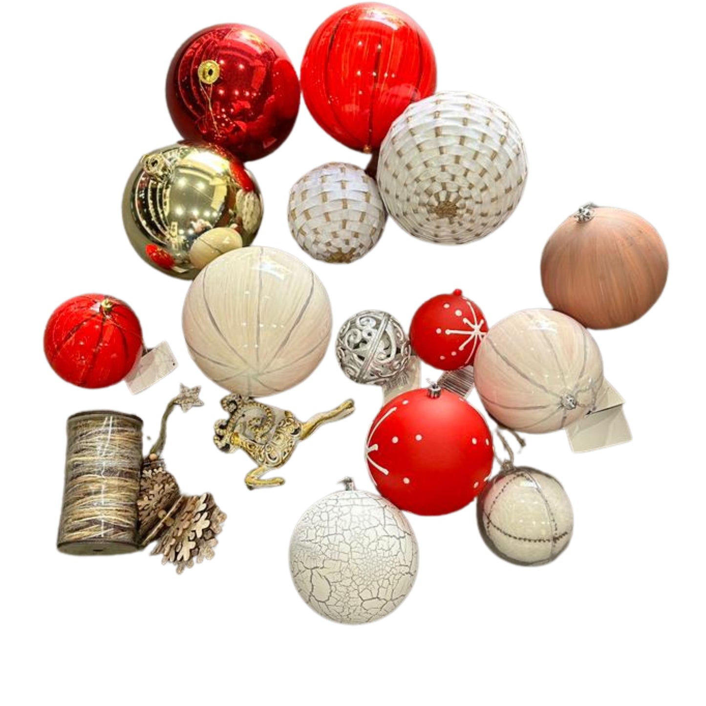 BAZAR mixed christmas ornaments 6-20cm