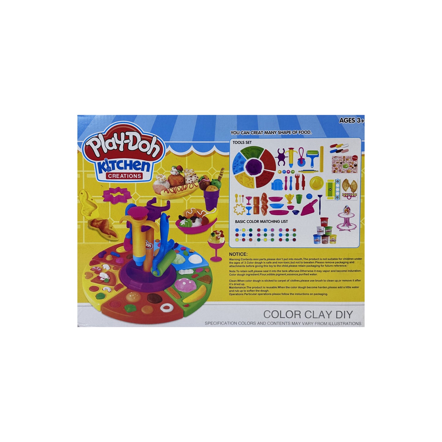 Modeling Clay 6 colors kitchen creations