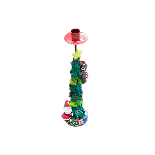 Christmas tree with candle holder