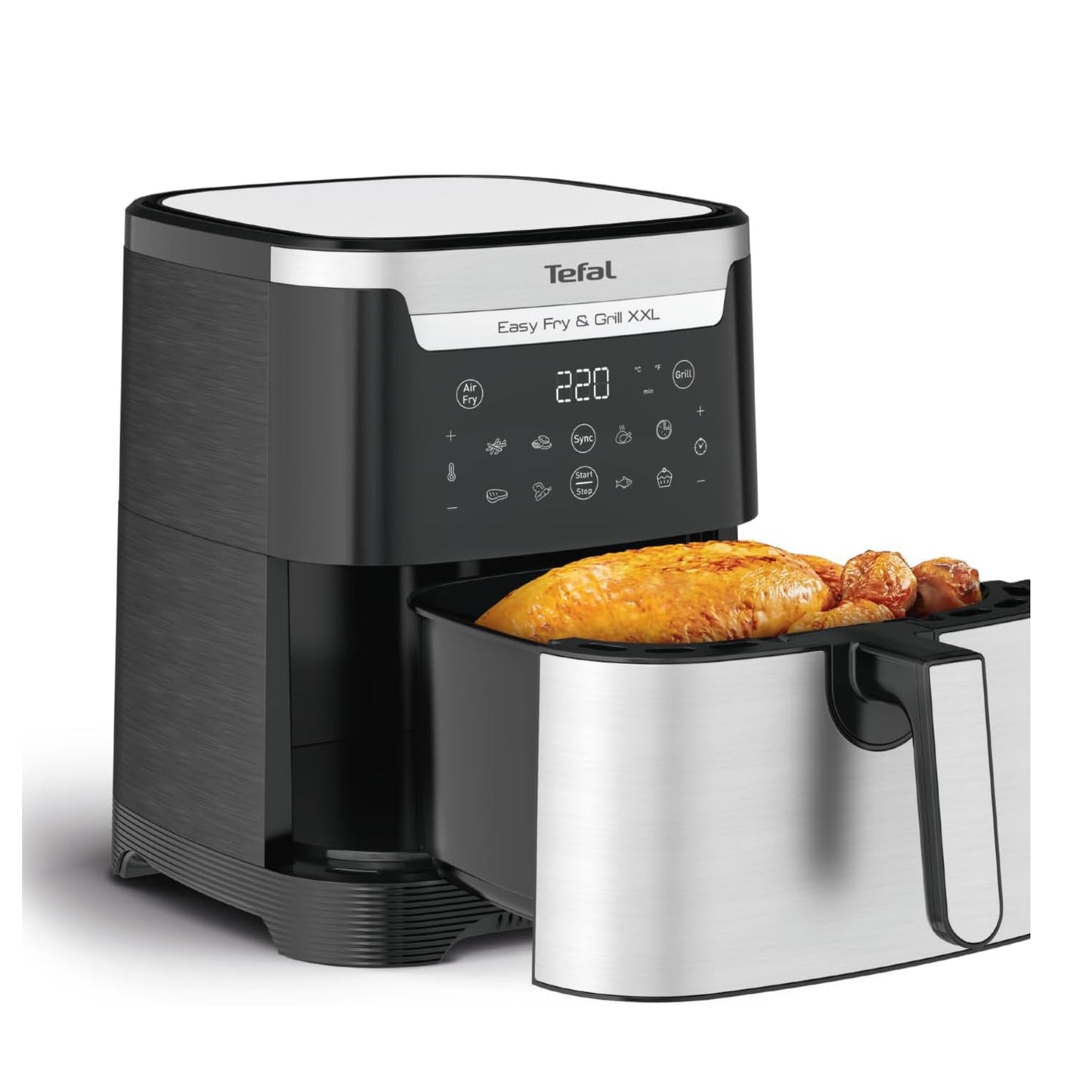 TEFAL Air Fryer Easy Fry&Grill Digital 2-in-1XXL 6.5 Capacity 1830 W Flexcook Divider for Dual Cooking Air Fry + Grill 8 Automatic Programs Adjustable...