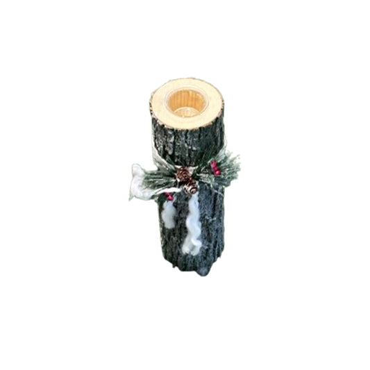 Christmas Log Candle Holder 40cm