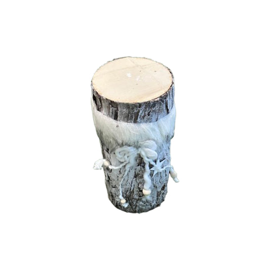 Christmas Snowy Log
