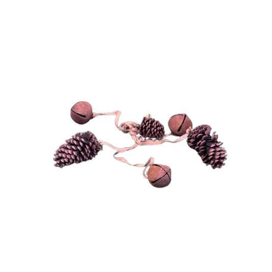 Christmas Rusty Jingle Bell with pine cone