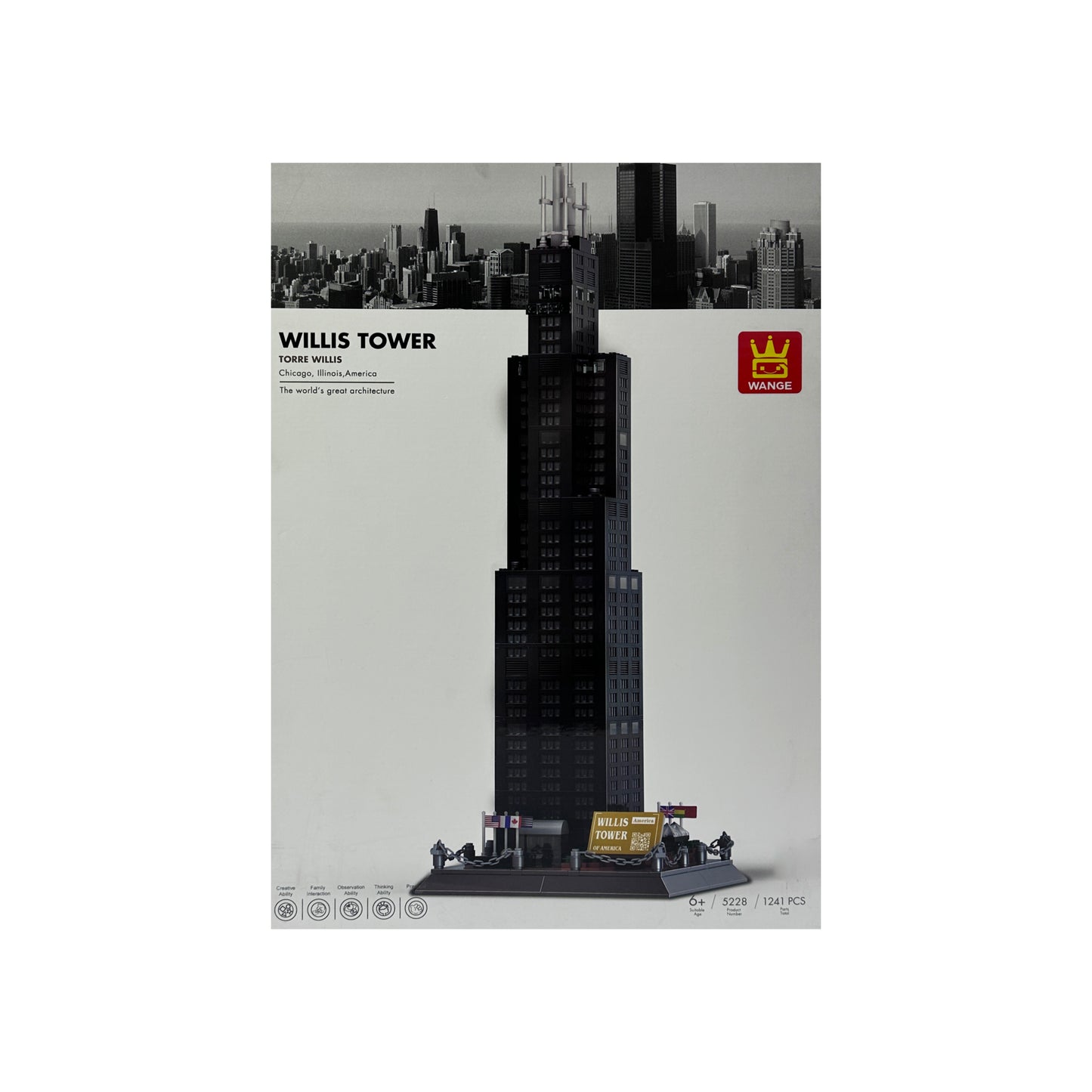 Willis Tower Building Blocks - 1241 pcs