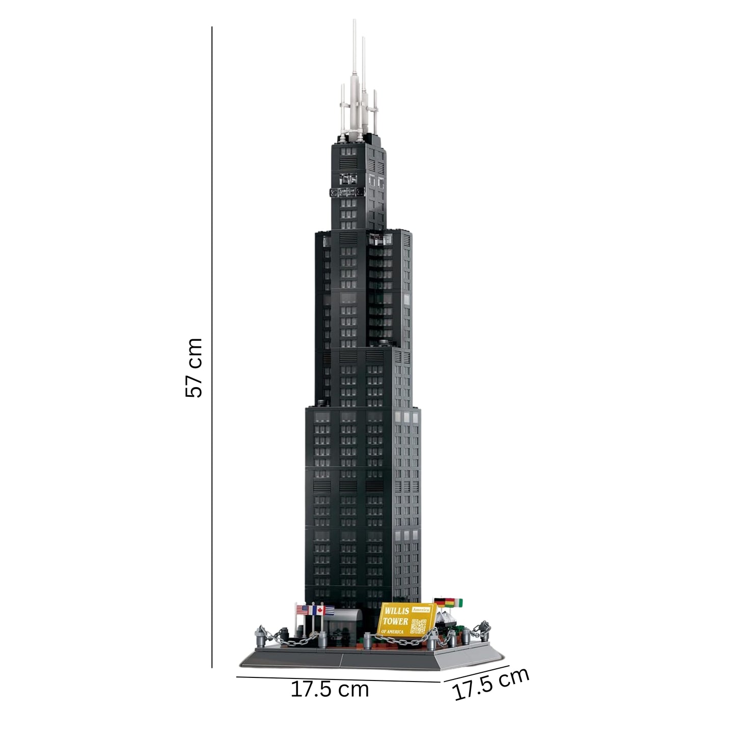 Willis Tower Building Blocks - 1241 pcs
