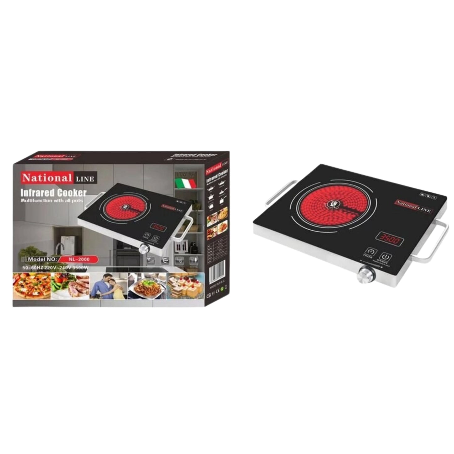 National line infrared electric cooker 3500W max power
