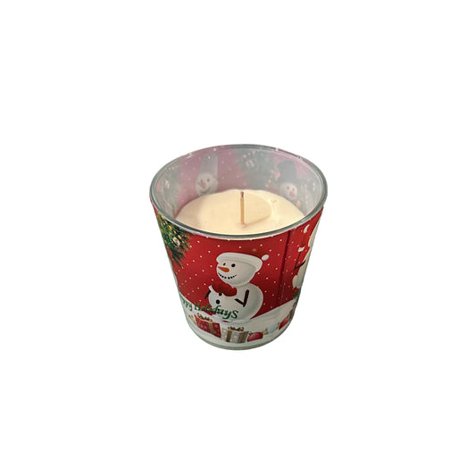 Christmas Candle with glass