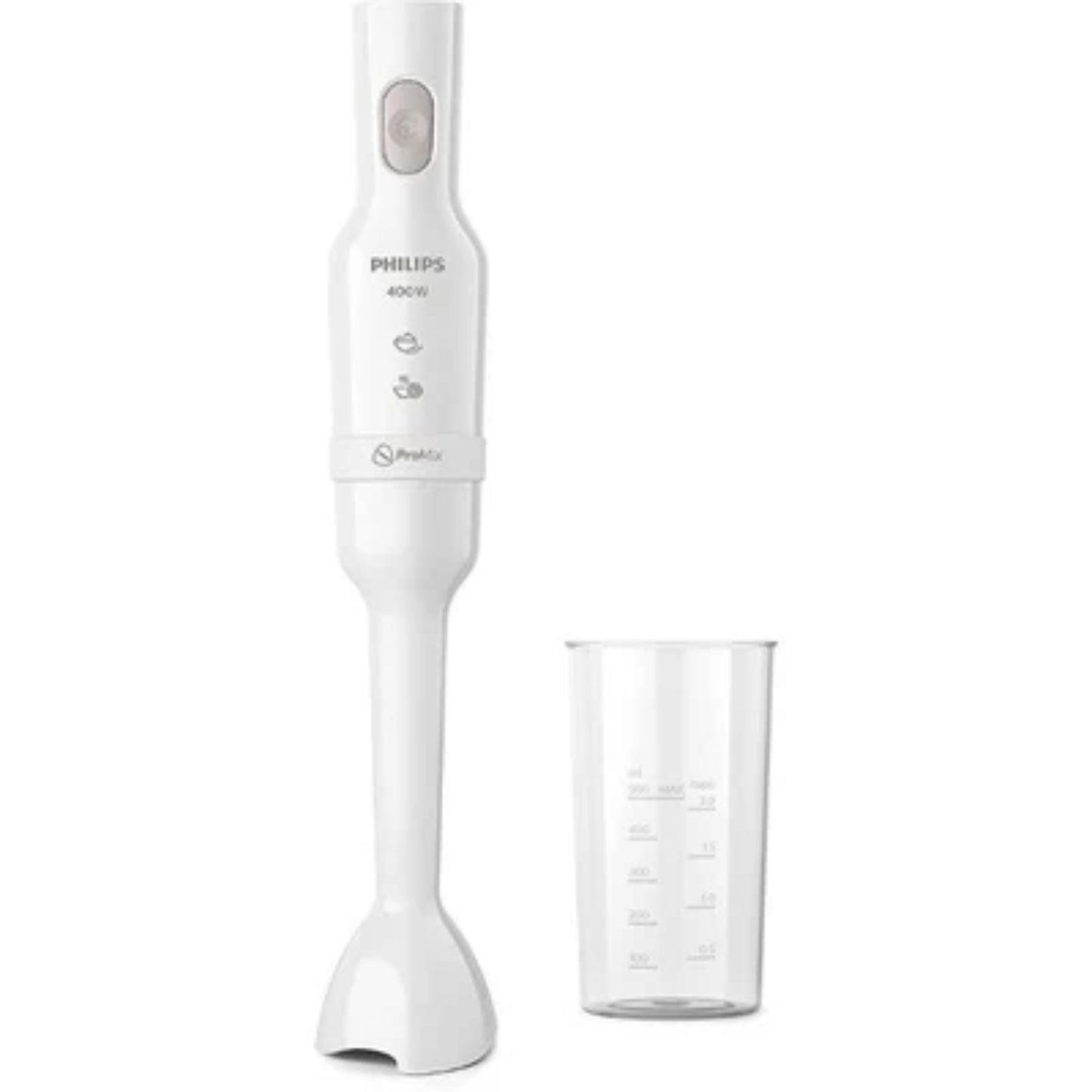 Philips Daily Collection ProMix HandBlender - 400W, Compact Chopper, 1 Speed, Anti-Splash