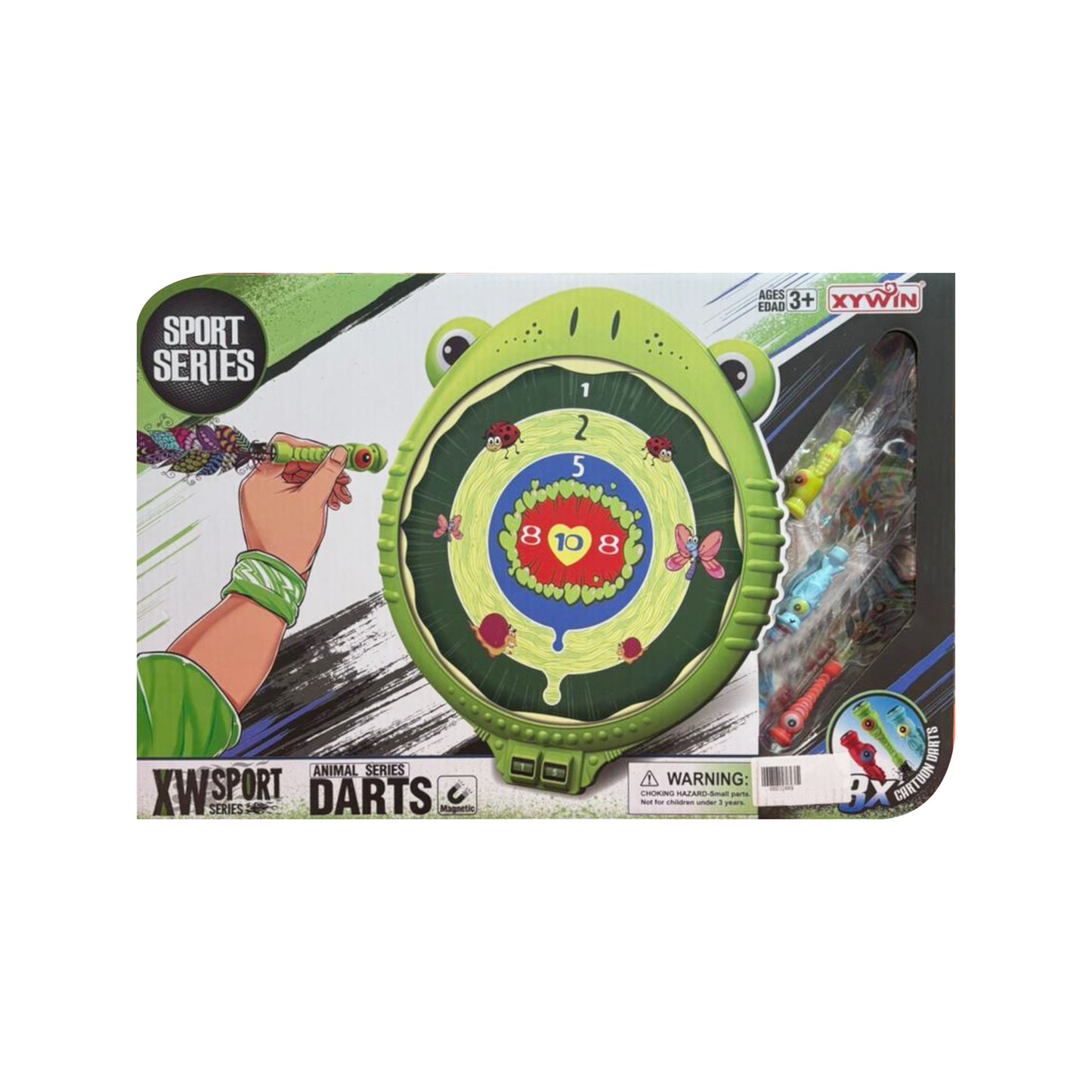 Magnetic animal throwing darts - 30cm board