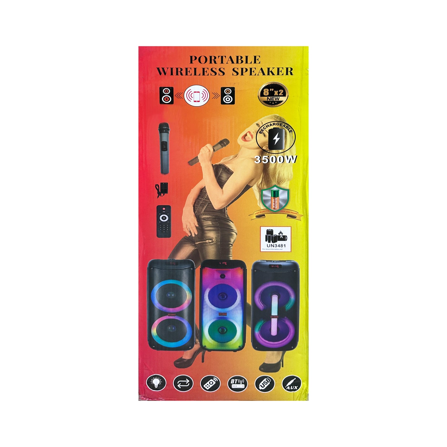 karaoke party boombox for indoor and outdoor