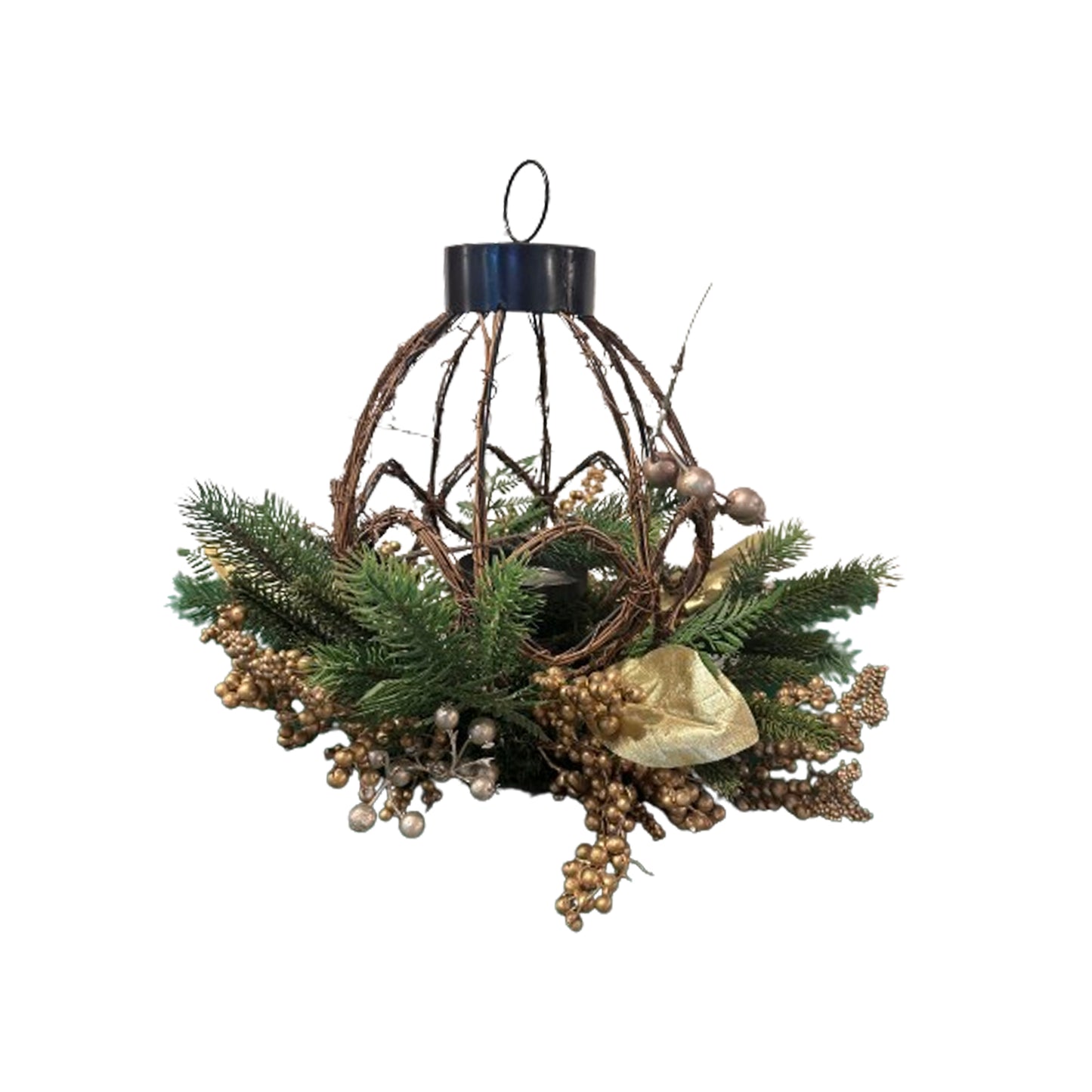 Artificial Christmas Hanging Basket 45cm