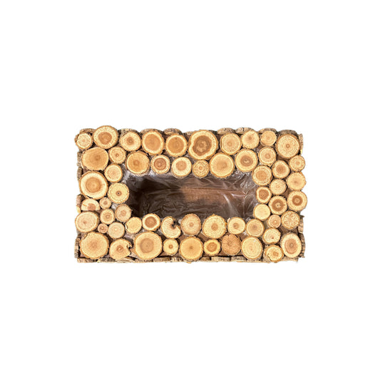 Wooden Tissue Holder H-13cm-W=30cm-D=25cm