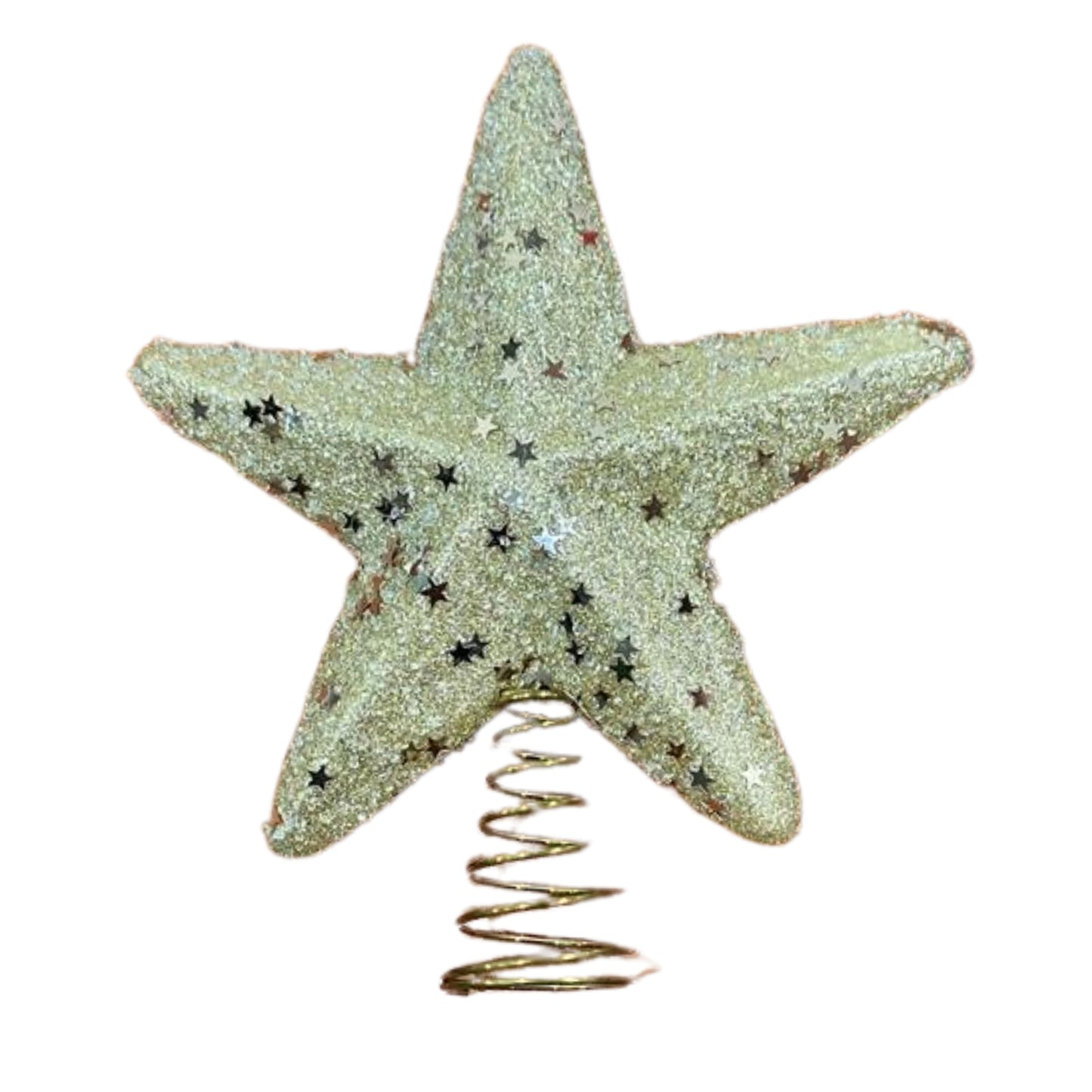 Christmas foam  star tree topper Gold