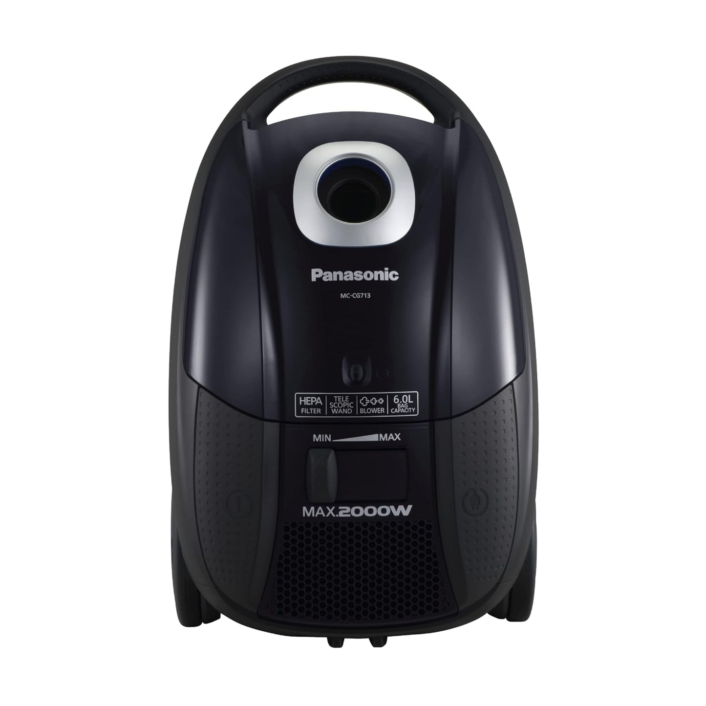 Panasonic Vacuum Cleaner, , Made in Malaysia, MAX. Input Power 2000W , Suction Power 340W, 6L - Black - 1 Year Warranty