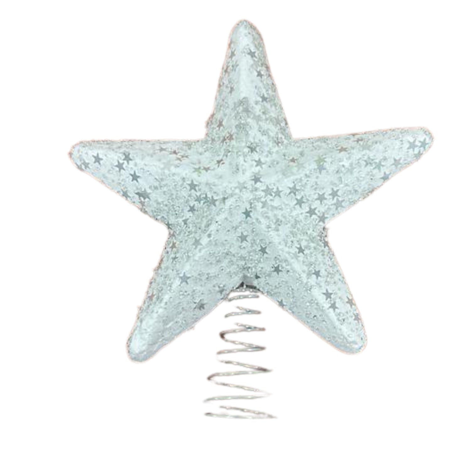 Christmas foam  star tree topper White