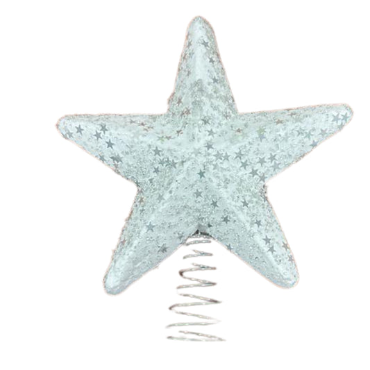 Christmas foam  star tree topper White