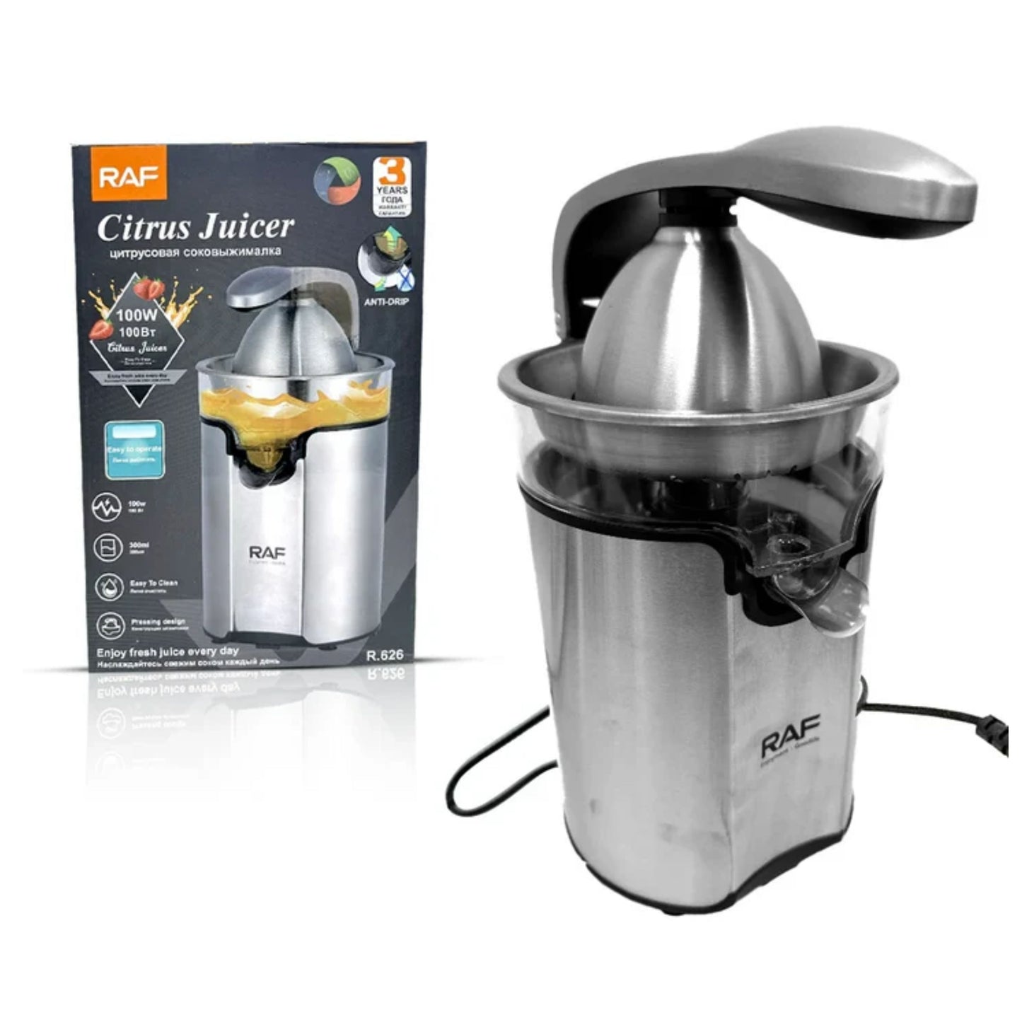 RAF 100W Electric Citrus Juicer - 300ml