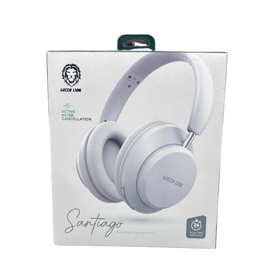 Green Lion Santiago Wireless Headphone with noise cancellation - White