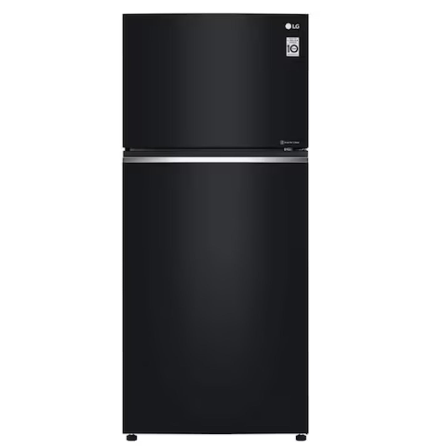 LG 547L Top Freezer Fridge in Black Glass Finish  180cm