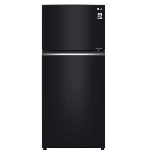 LG 547L Top Freezer Fridge in Black Glass Finish  180cm