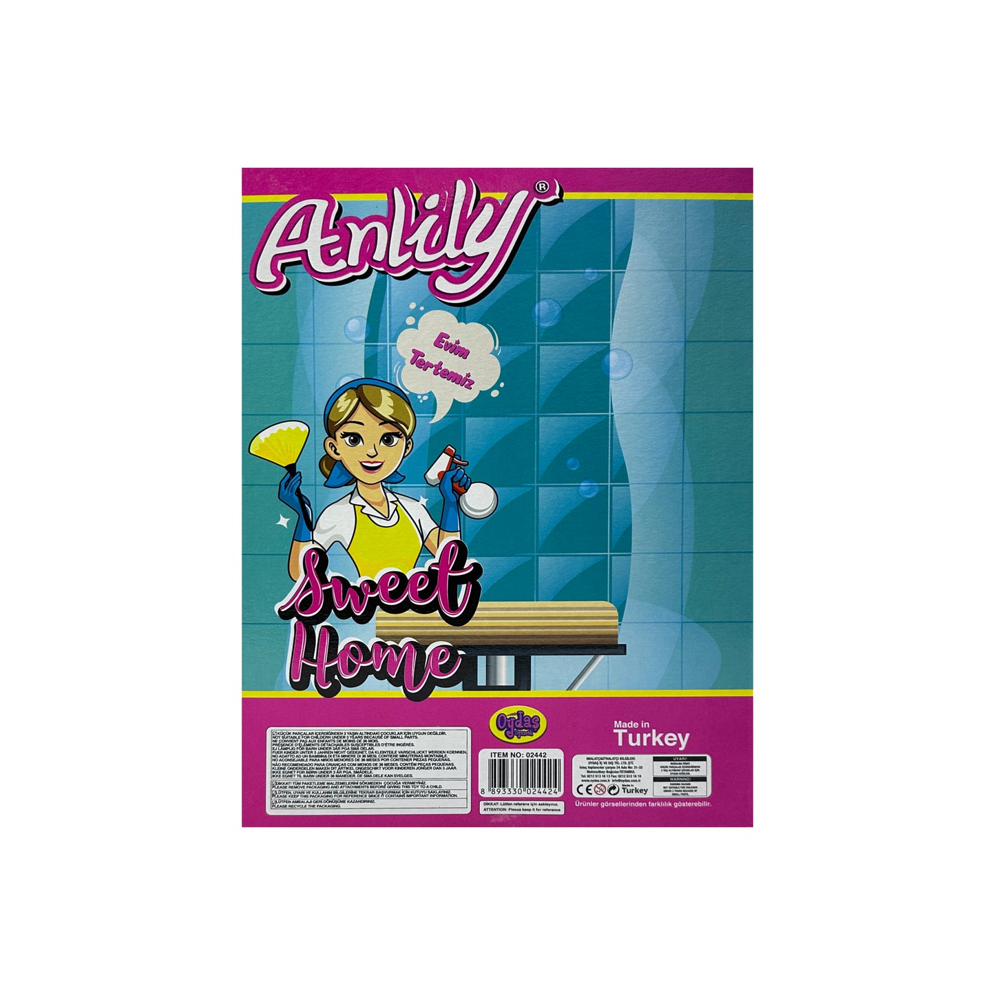 Doll with House Cleaning Toy, Kit Toys for Kids Role Play