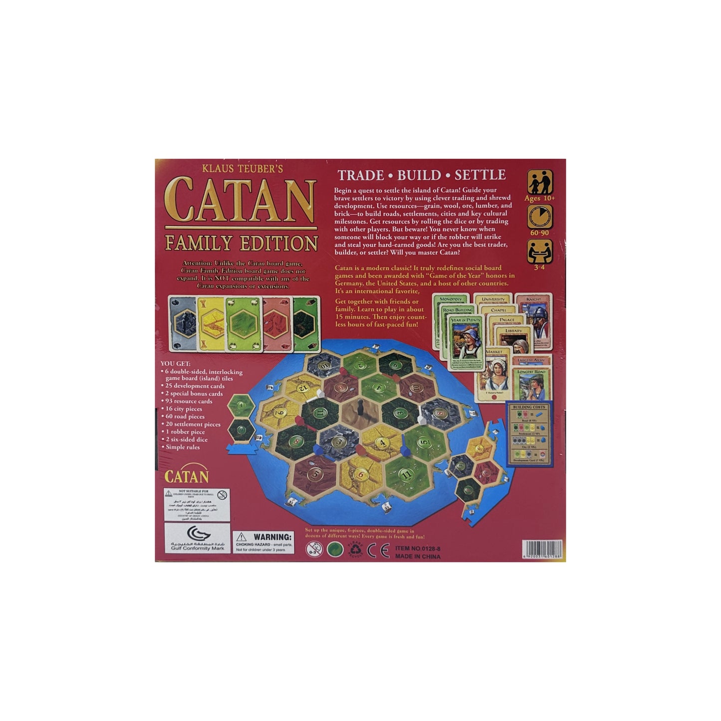 CATAN Family Edition trade build settle