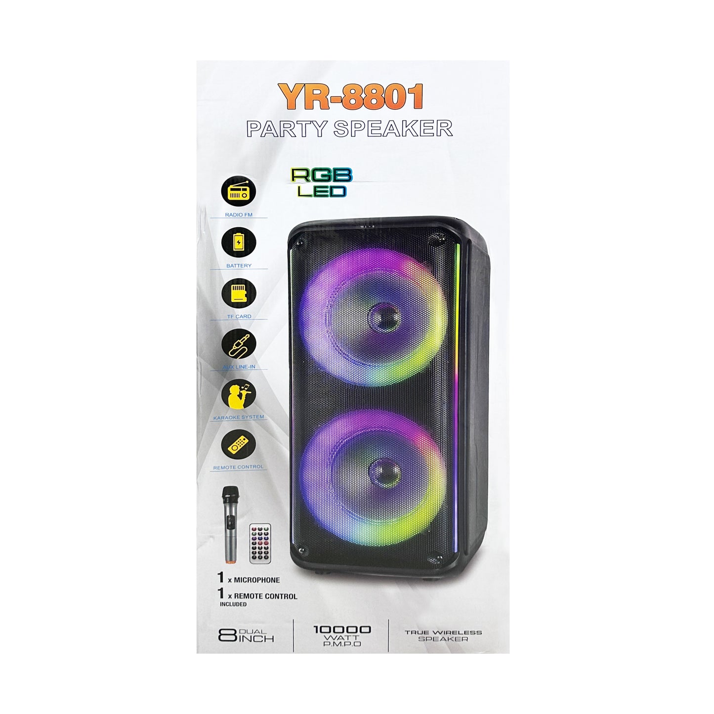 Party Boombox Speakers for Home, Camping, Travel,Portable trolley speaker