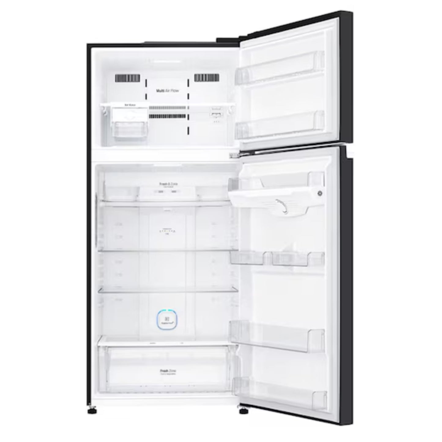 LG 547L Top Freezer Fridge in Black Glass Finish  180cm