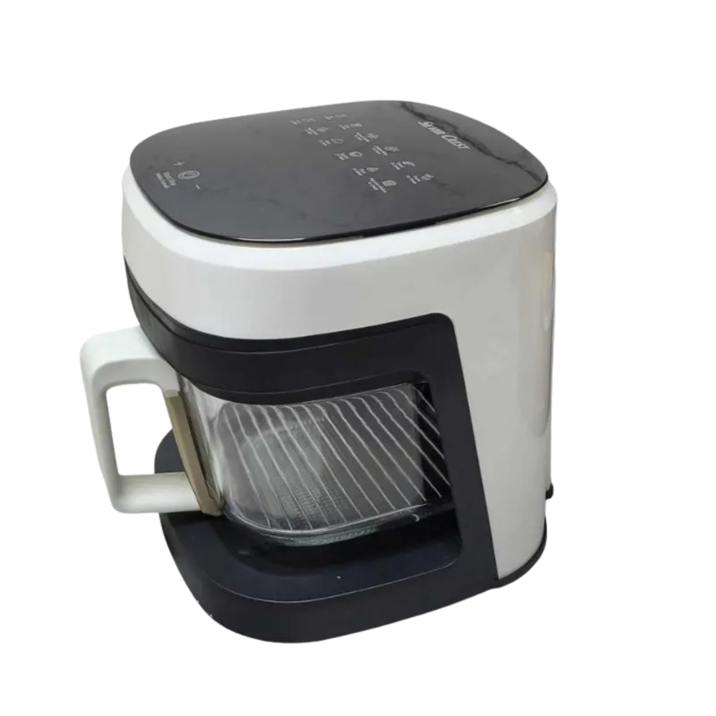 Silver Crest Digital Air Fryer with Glass  Basket for less toxicity  2400W 8.5L - Black