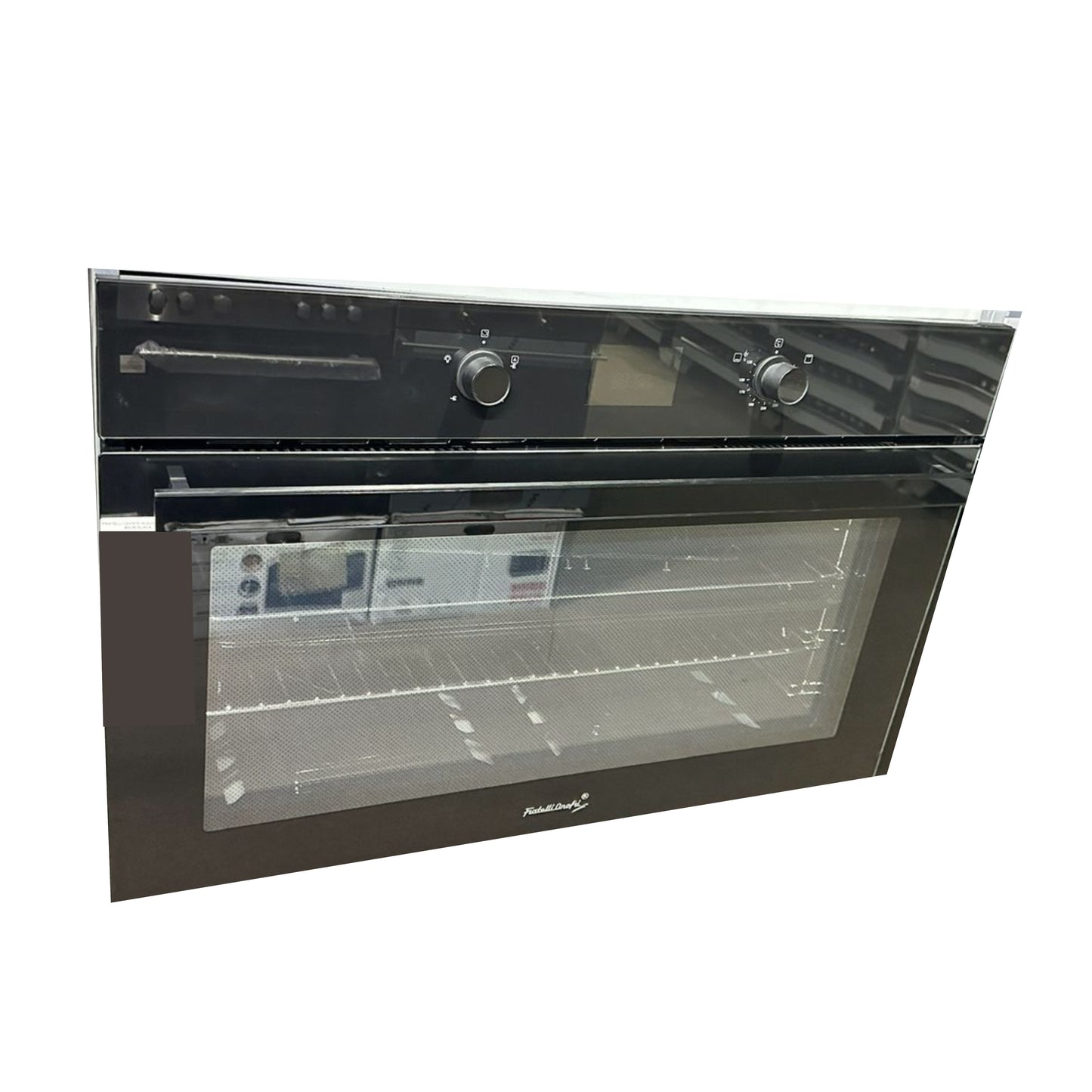 Fratelli onofri Built-In Oven transparent glass - Black 90cm