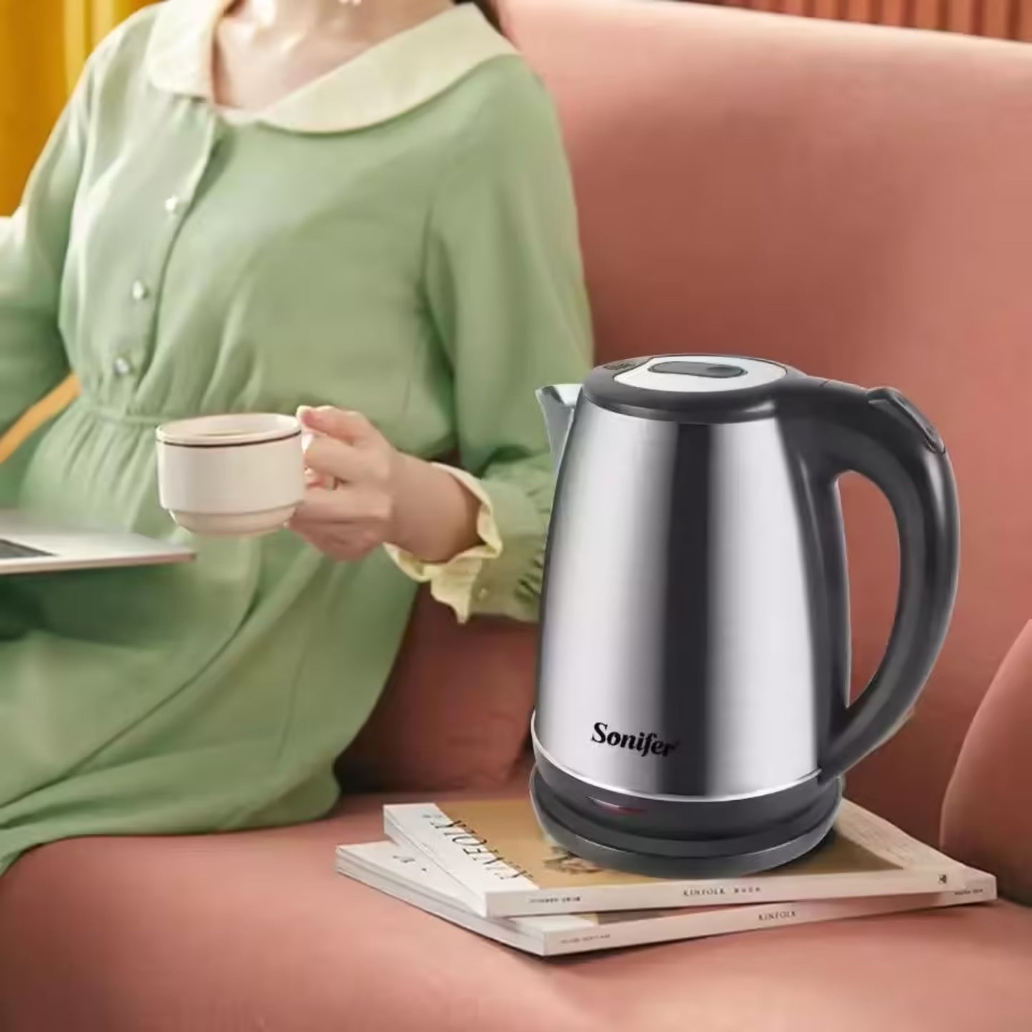 Sonifer  home use 1.8 liter 1800W fast shipping water boil jug stainless steel kettle electric