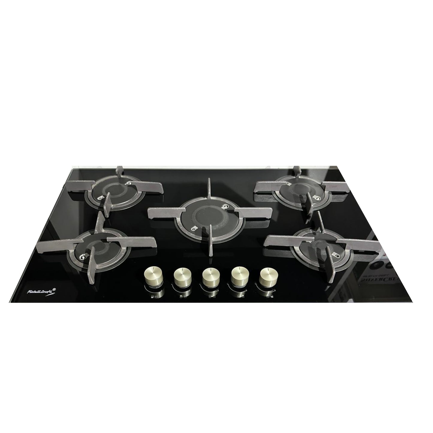 Fratelli onofri built-in glass top - black 90cm