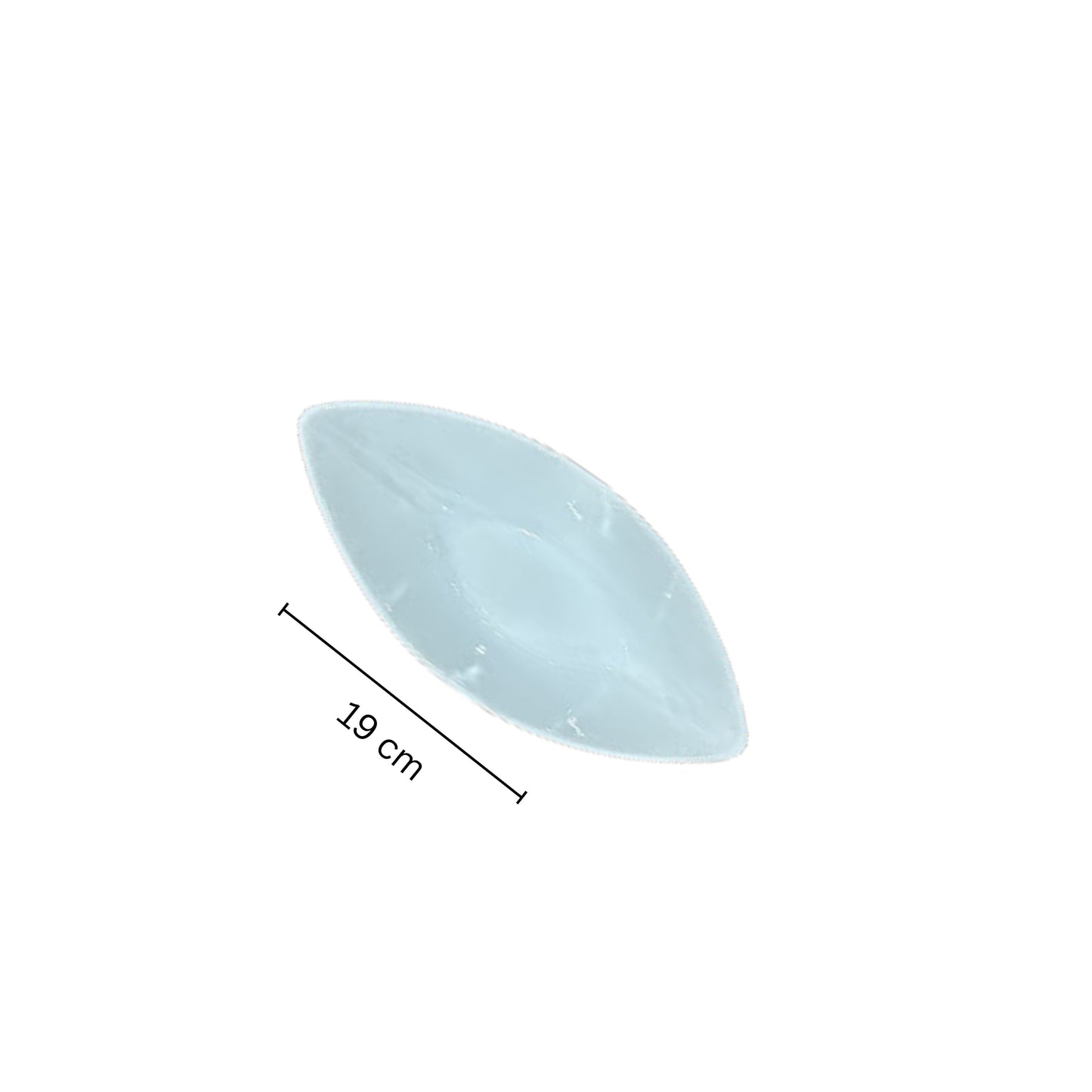 Ceramic appetizer plate Leaf shaped 19cm