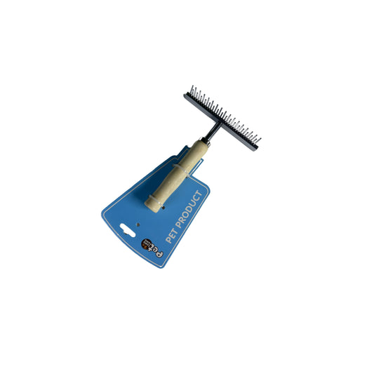 stainless PET brush/rake - 15cm