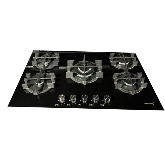 Fratelli onofri built-in glass top - black 90cm